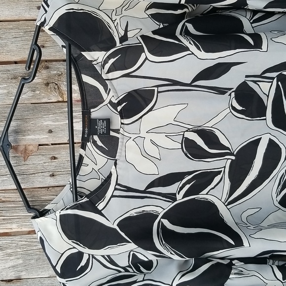 VINTAGE Y2K 90S BCBG MAXAZRIA MEDIUM FLORAL ART PRINT BLOUSE ROMANTIC SLEEVE - Picture 3 of 9